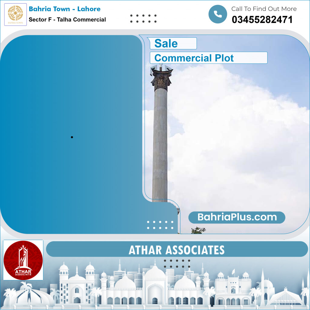 Commercial Plot for Sale in Sector F - Talha Commercial -  Bahria Town, Lahore - (BP-168743)