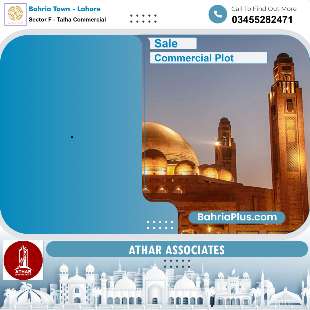 Commercial Plot for Sale in Sector F - Talha Commercial -  Bahria Town, Lahore - (BP-168744)