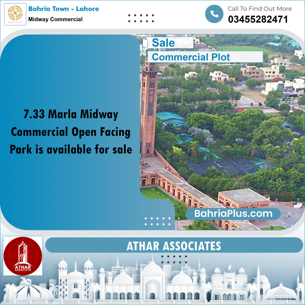 Commercial Plot for Sale in Midway Commercial -  Bahria Town, Lahore - (BP-168750)