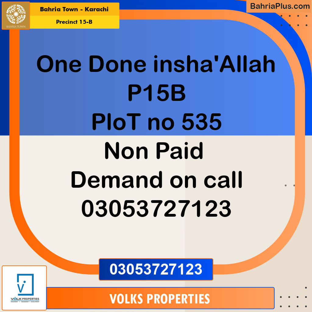 125 Sq. Yards Residential Plot for Sale in Precinct 15-B -  Bahria Town, Karachi - (BP-168990)