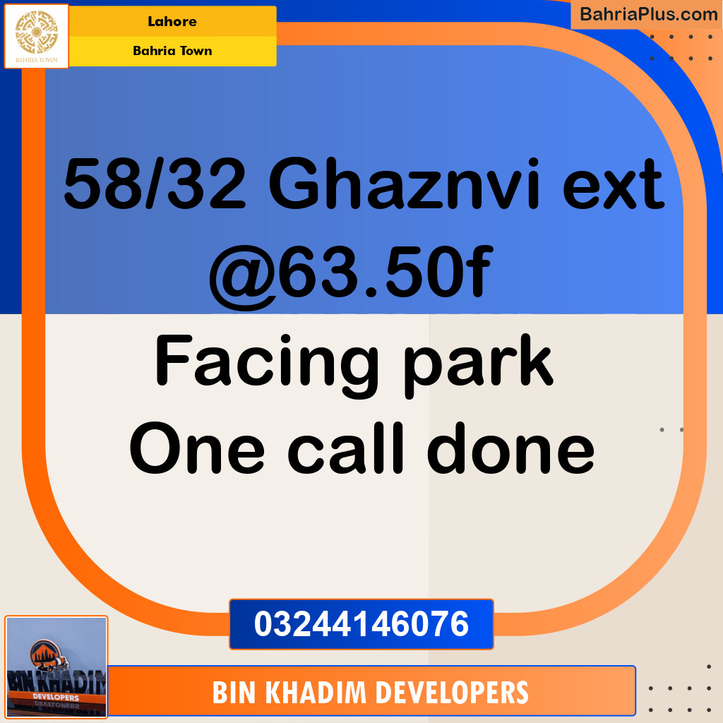 Residential Plot for Sale in Sector F - Ghaznavi Ext. Block -  Bahria Town, Lahore - (BP-169011)