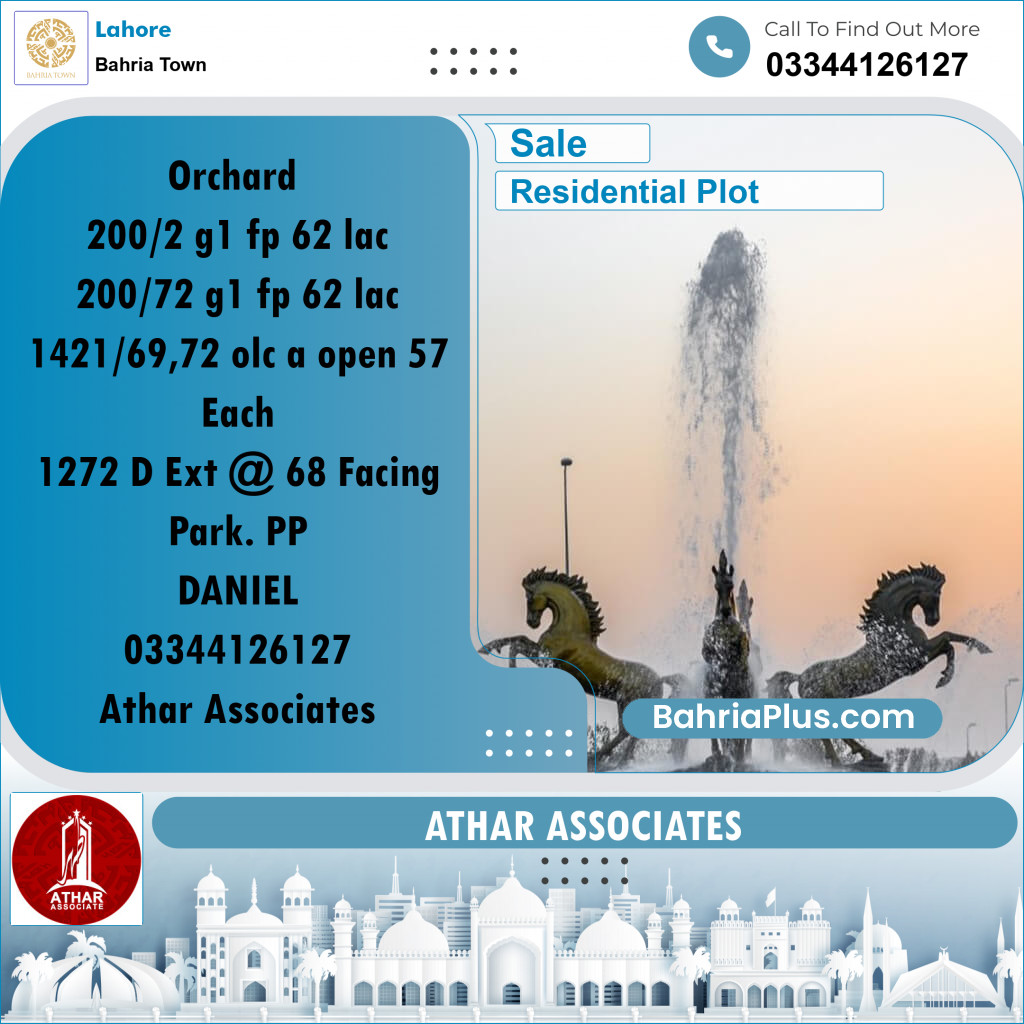 Residential Plot for Sale in Golf Phase 1 - Bahria Town, Lahore - (BP-169059)