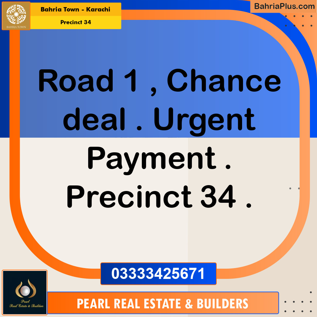 250 Sq. Yards Residential Plot for Sale in Precinct 34 -  Bahria Town, Karachi - (BP-169189)