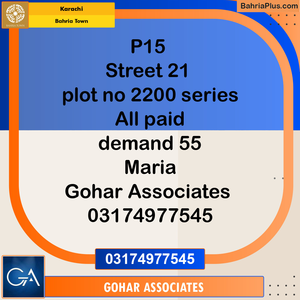 Residential Plot for Sale in Precinct 15 - Bahria Town, Karachi - (BP-169286)