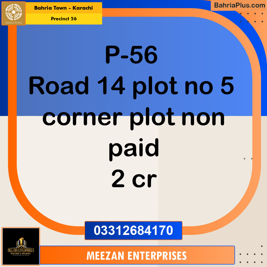 1000 Sq. Yards Residential Plot for Sale in Precinct 56 -  Bahria Town, Karachi - (BP-169292)