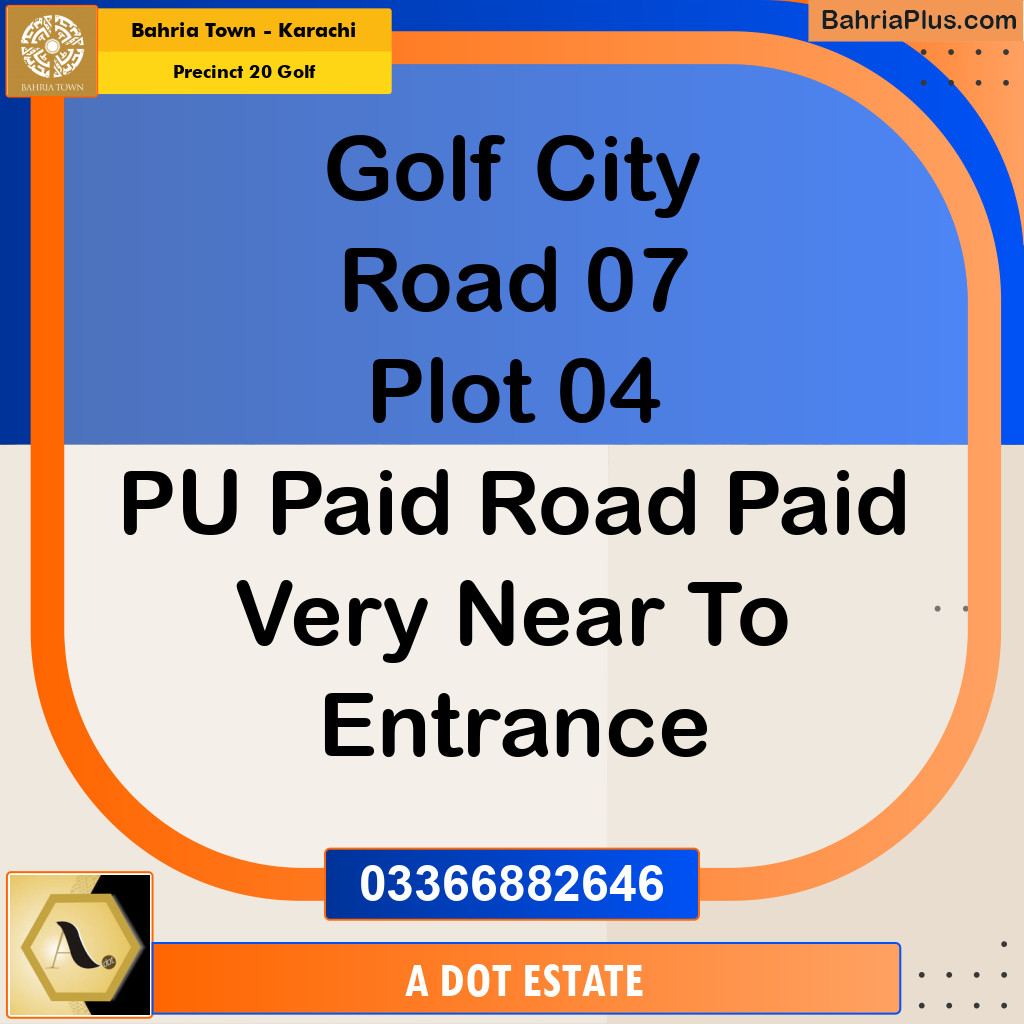 Residential Plot for Sale in Precinct 20 Golf - Bahria Town, Karachi - (BP-169320)