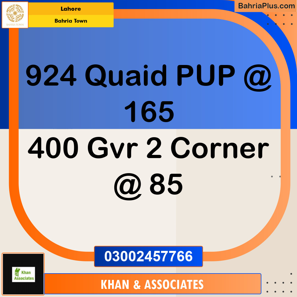 Residential Plot for Sale in Sector E - Quaid Block -  Bahria Town, Lahore - (BP-169443)