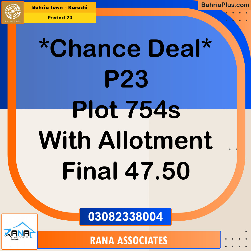 125 Sq. Yards Residential Plot for Sale in Precinct 23 -  Bahria Town, Karachi - (BP-169556)