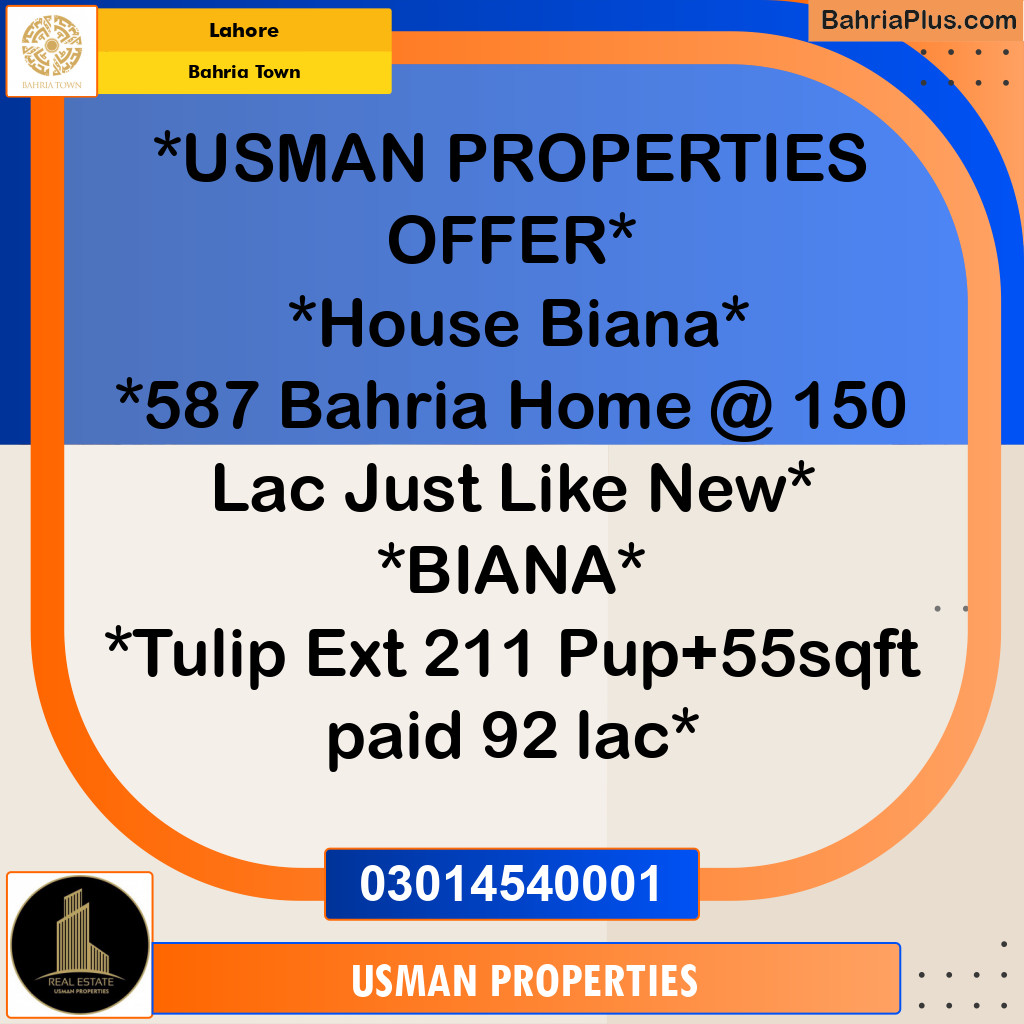 Residential Plot for Sale in Sector E - Bahria Homes - Bahria Town, Lahore - (BP-169966)