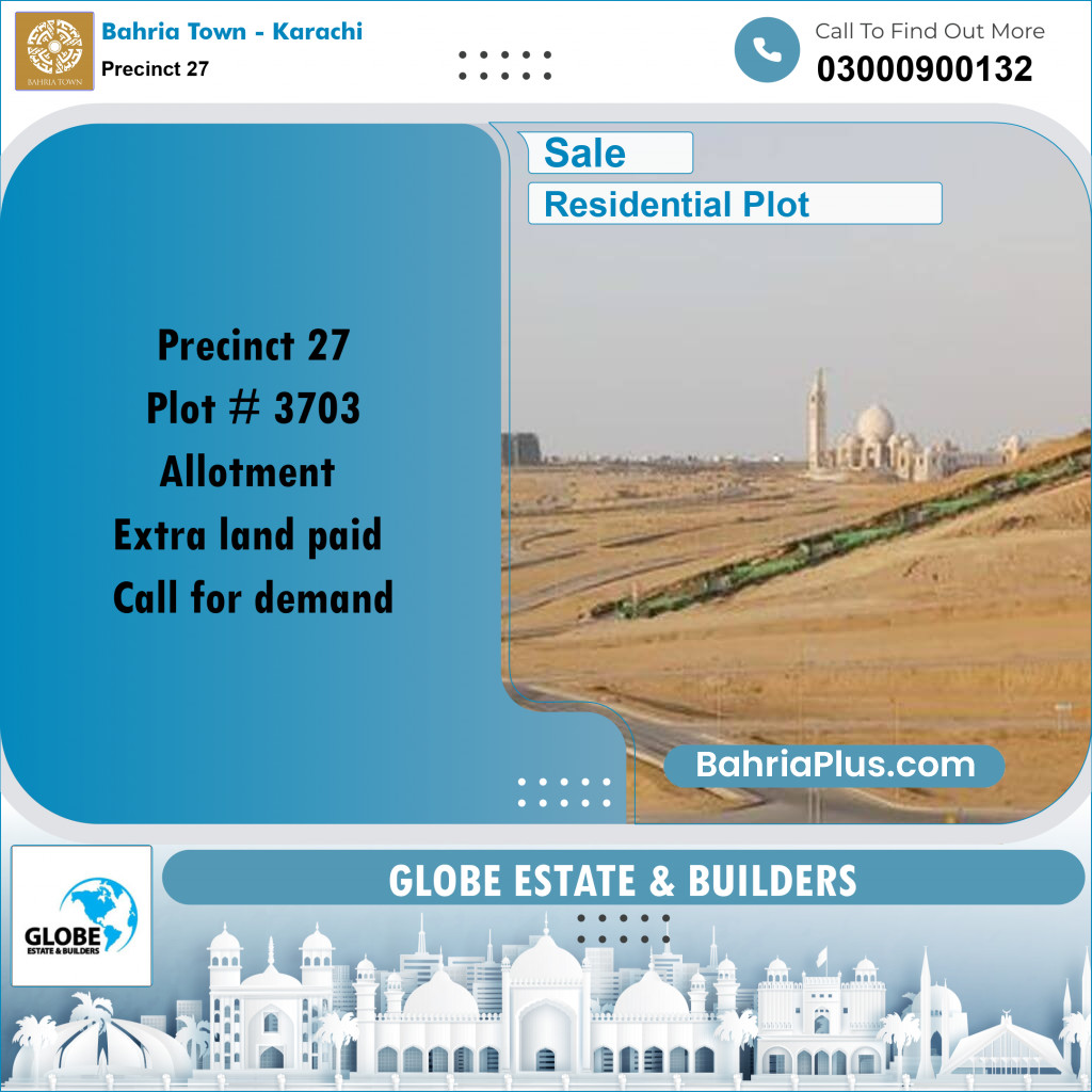 Residential Plot for Sale in Precinct 27 - Bahria Town, Karachi - (BP-169999)