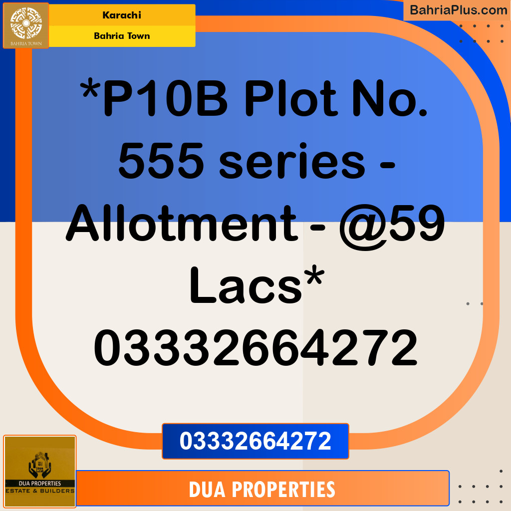 125 Sq. Yards Residential Plot for Sale in Precinct 10-B -  Bahria Town, Karachi - (BP-170107)