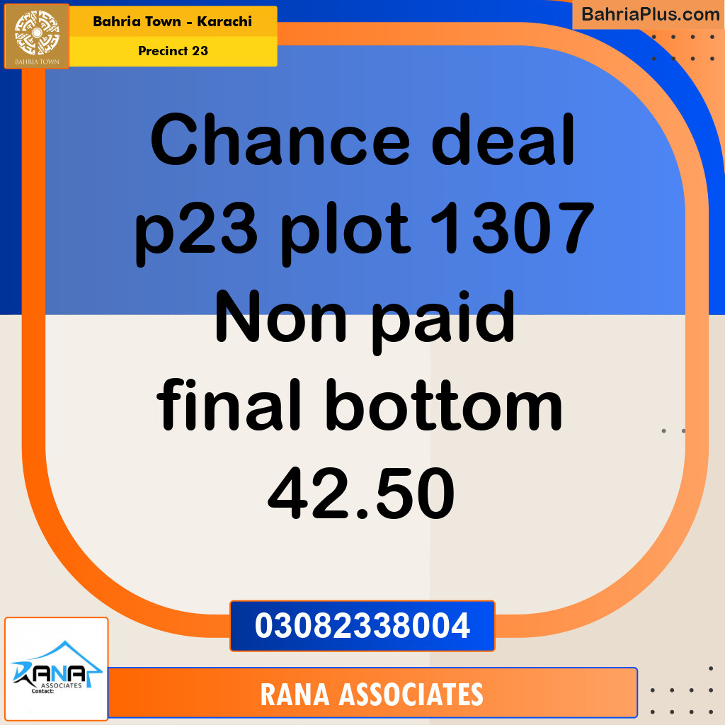 125 Sq. Yards Residential Plot for Sale in Precinct 23 -  Bahria Town, Karachi - (BP-170262)