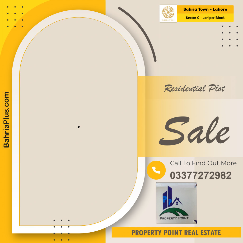 Residential Plot for Sale in Sector C - Janiper Block -  Bahria Town, Lahore - (BP-170325)