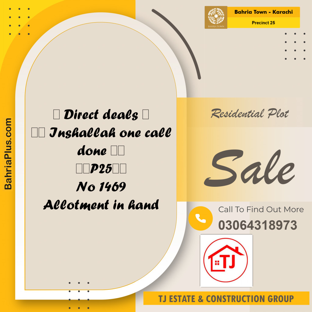 125 Sq. Yards Residential Plot for Sale in Precinct 25 -  Bahria Town, Karachi - (BP-170453)