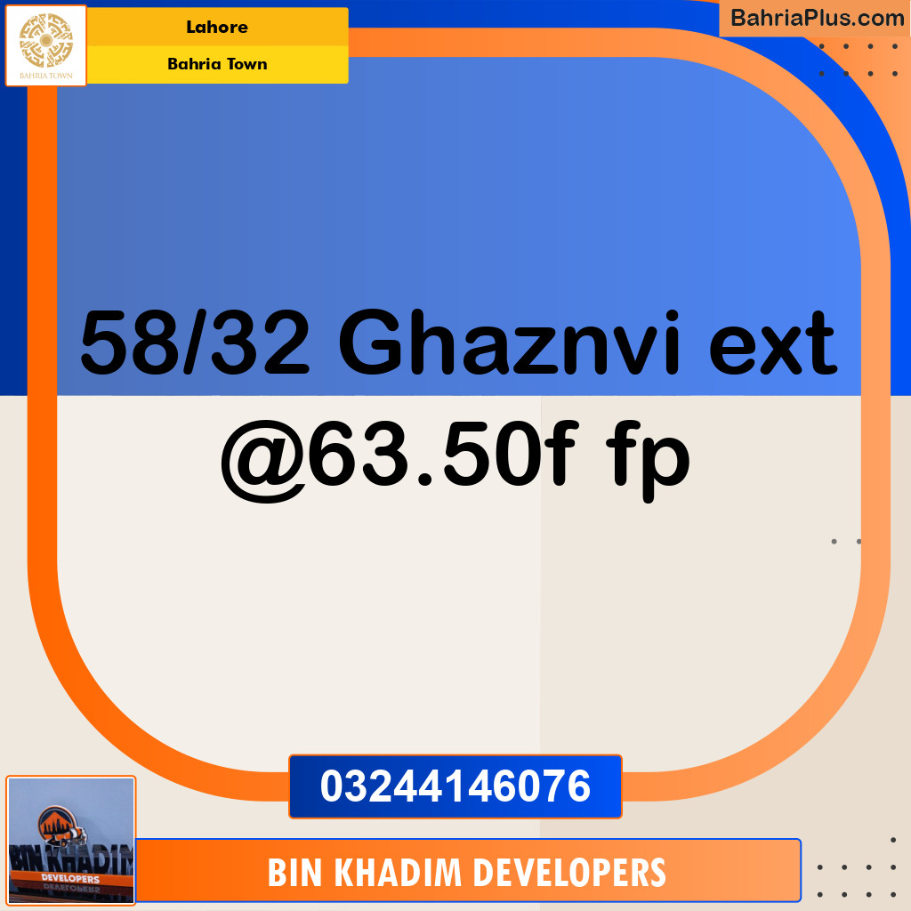 Residential Plot for Sale in Sector F - Ghaznavi Ext. Block -  Bahria Town, Lahore - (BP-170676)