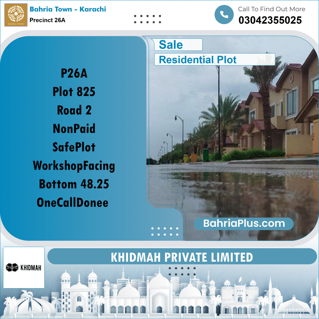 125 Sq. Yards Residential Plot for Sale in Precinct 26A -  Bahria Town, Karachi - (BP-170873)