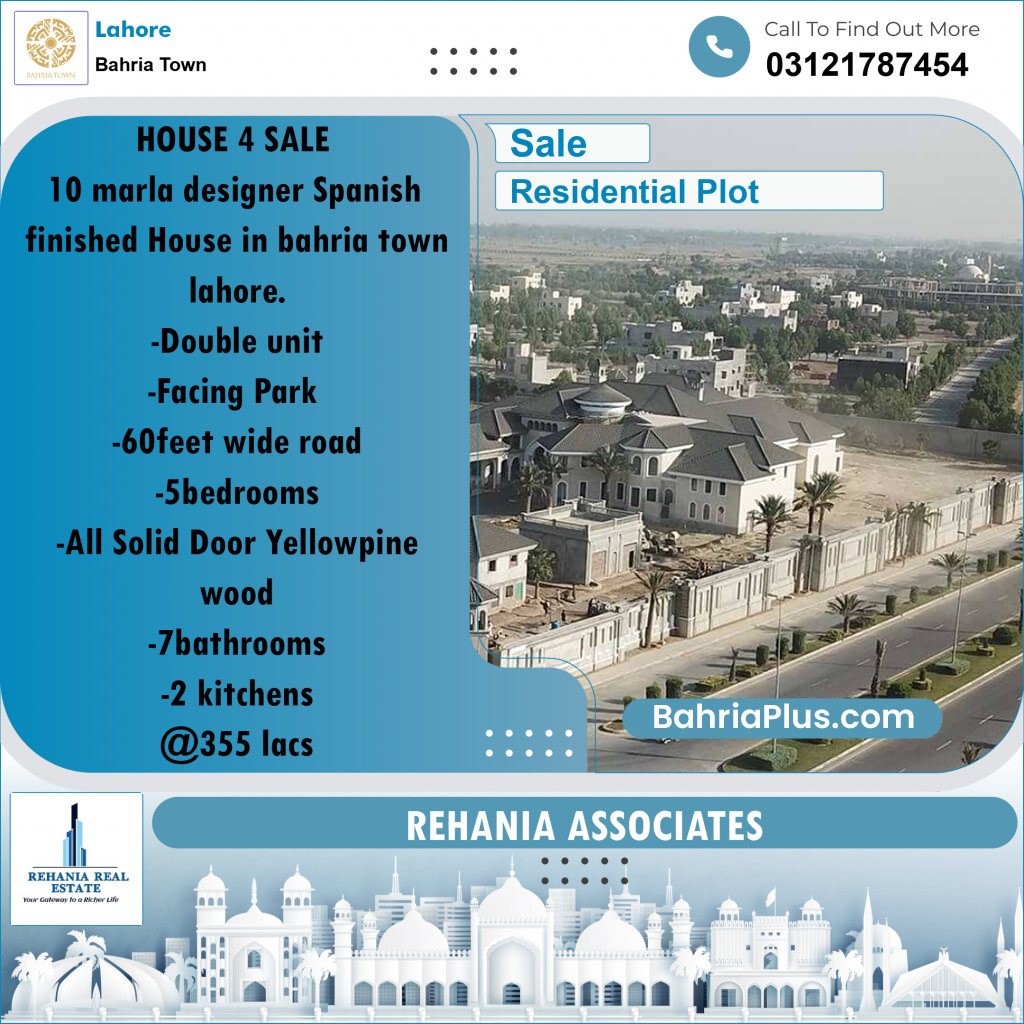 Residential Plot for Sale in Bahria Town, Lahore - (BP-170937)