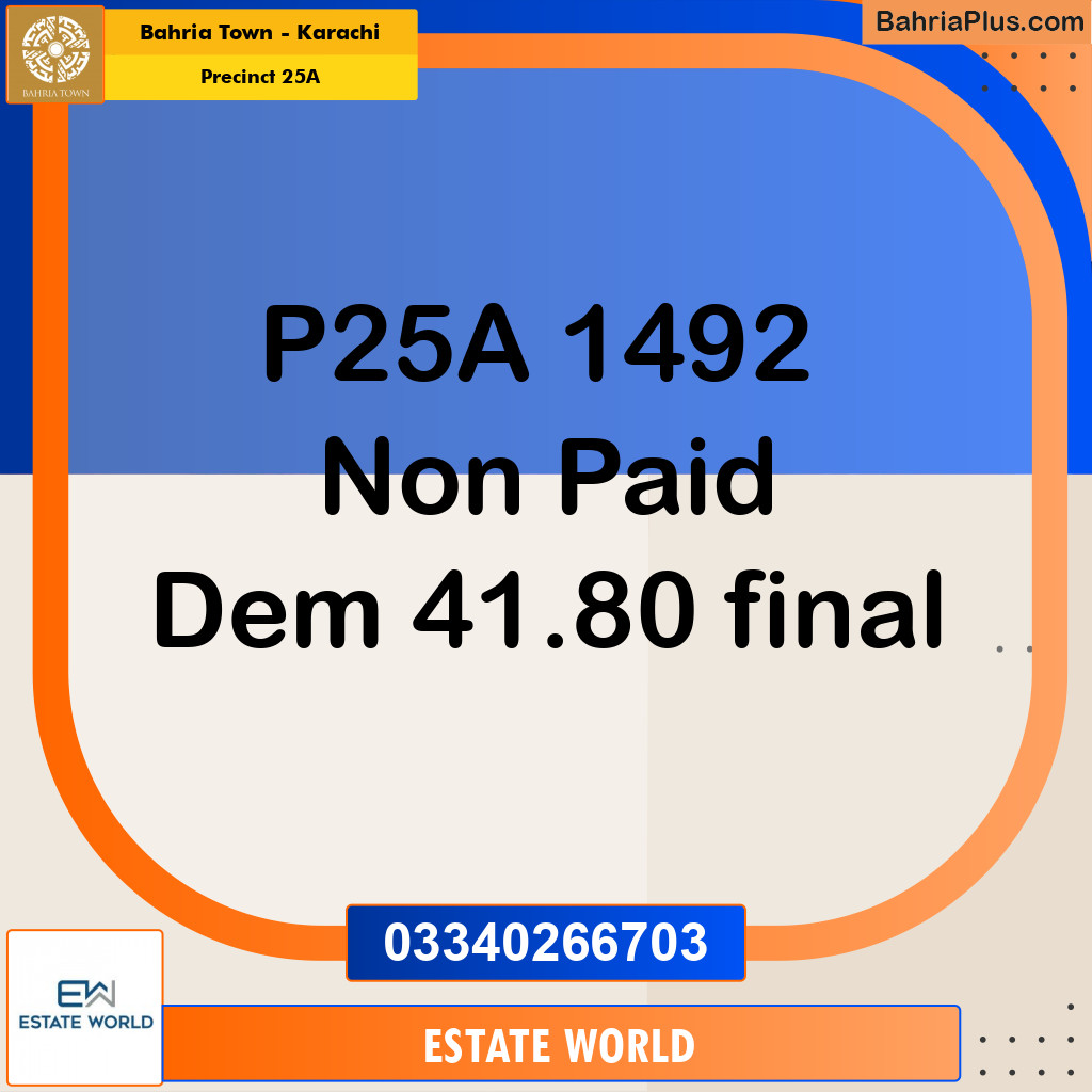 125 Sq. Yards Residential Plot for Sale in Precinct 25A -  Bahria Town, Karachi - (BP-170990)