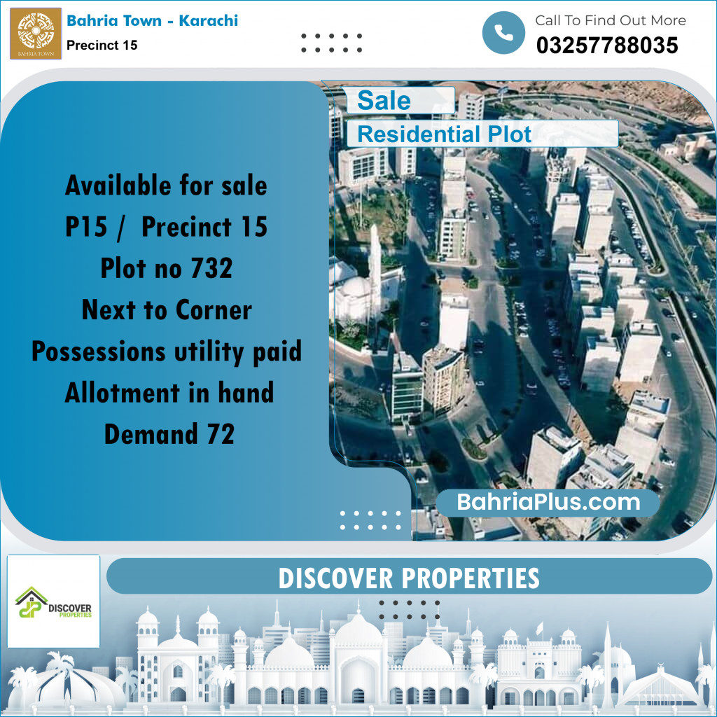 125 Sq. Yards Residential Plot for Sale in Precinct 15 -  Bahria Town, Karachi - (BP-171052)