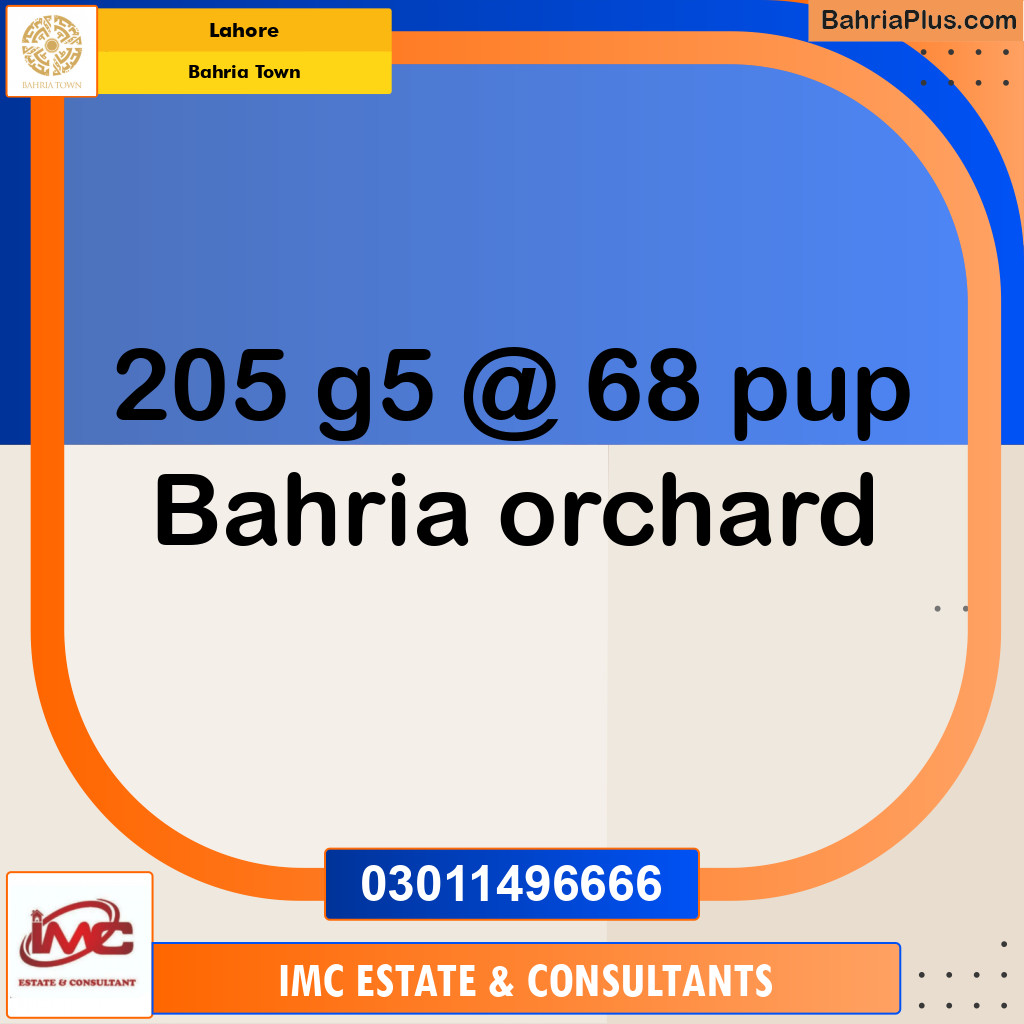 Residential Plot for Sale in Phase 4 - G5 Block - Bahria Orchard, Lahore - (BP-171101)