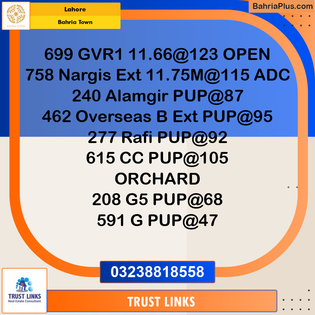 Residential Plot for Sale in Golf Phase 1 -  Bahria Town, Lahore - (BP-171183)