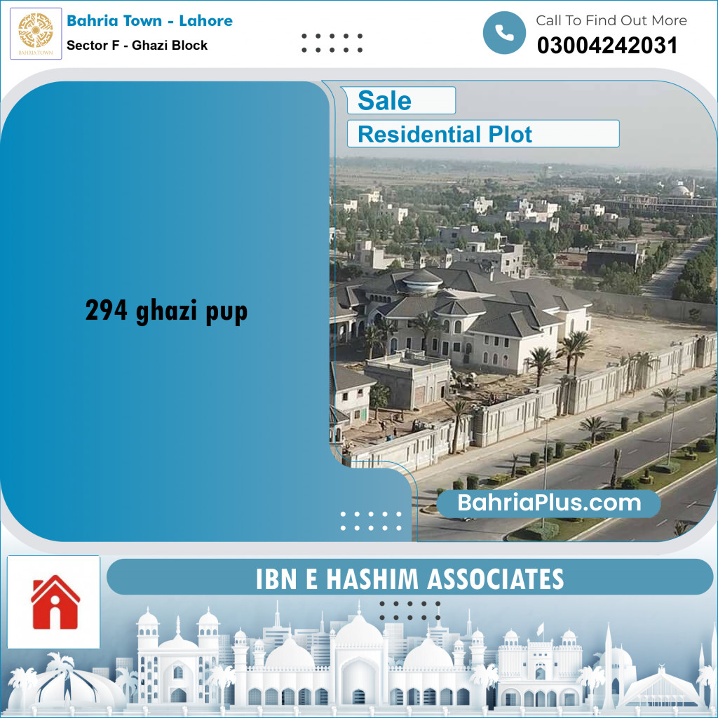 Residential Plot for Sale in Sector F - Ghazi Block -  Bahria Town, Lahore - (BP-171191)