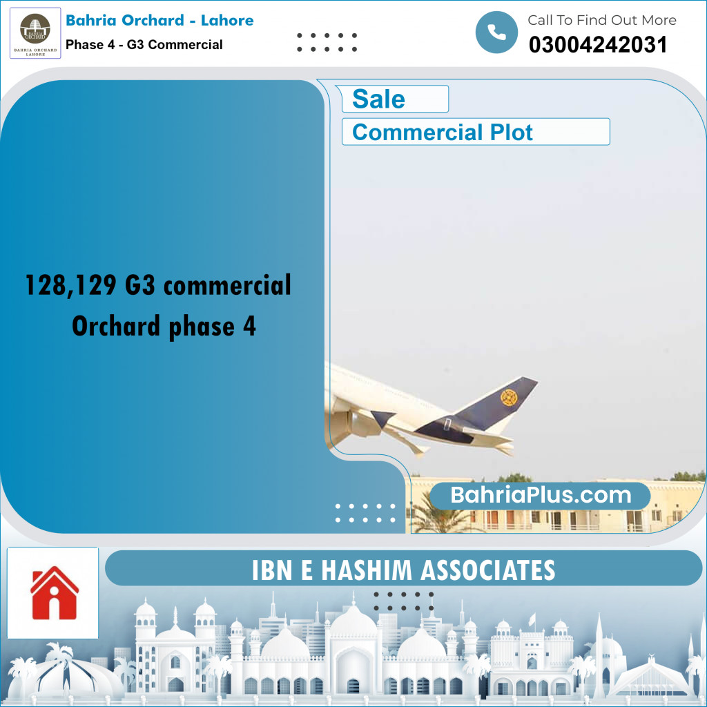 Commercial Plot for Sale in Phase 4 - G3 Commercial -  Bahria Orchard, Lahore - (BP-171346)