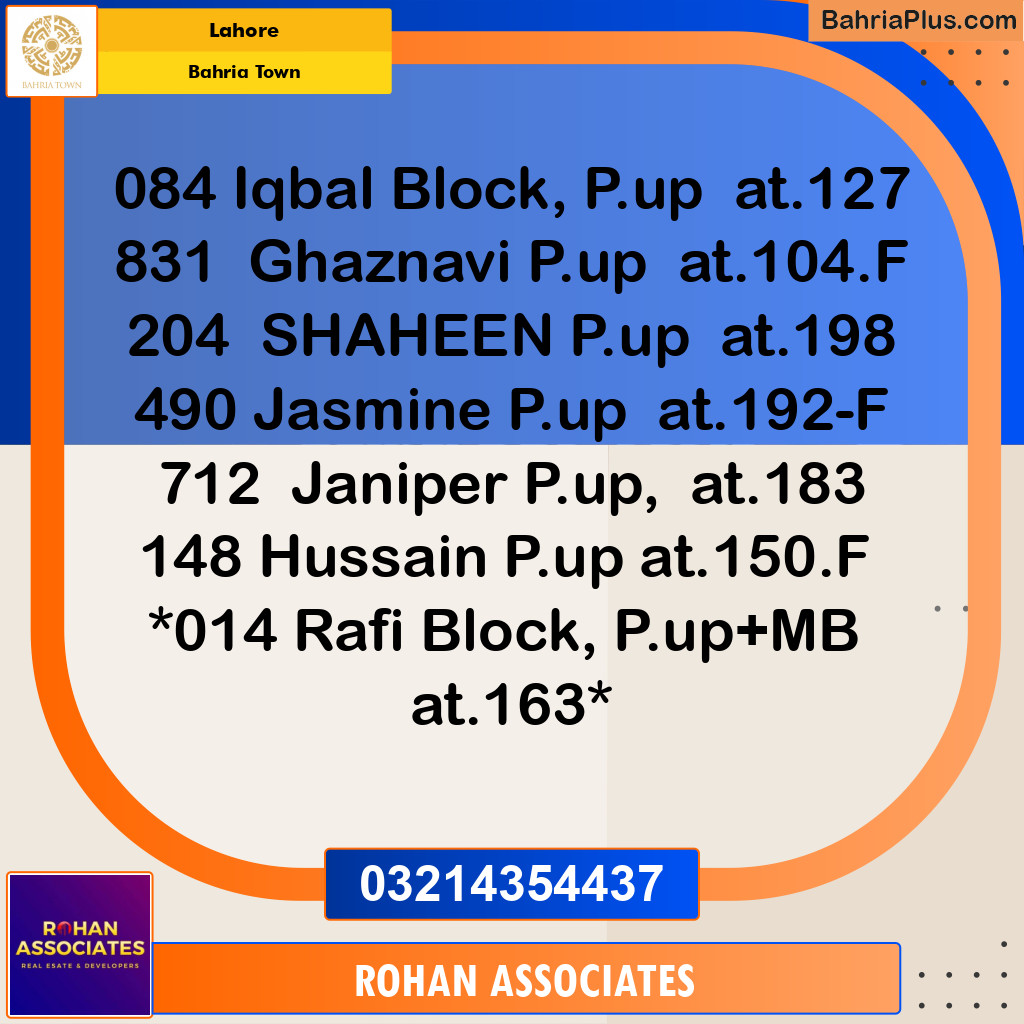 Residential Plot for Sale in Sector E - Iqbal Block -  Bahria Town, Lahore - (BP-171367)