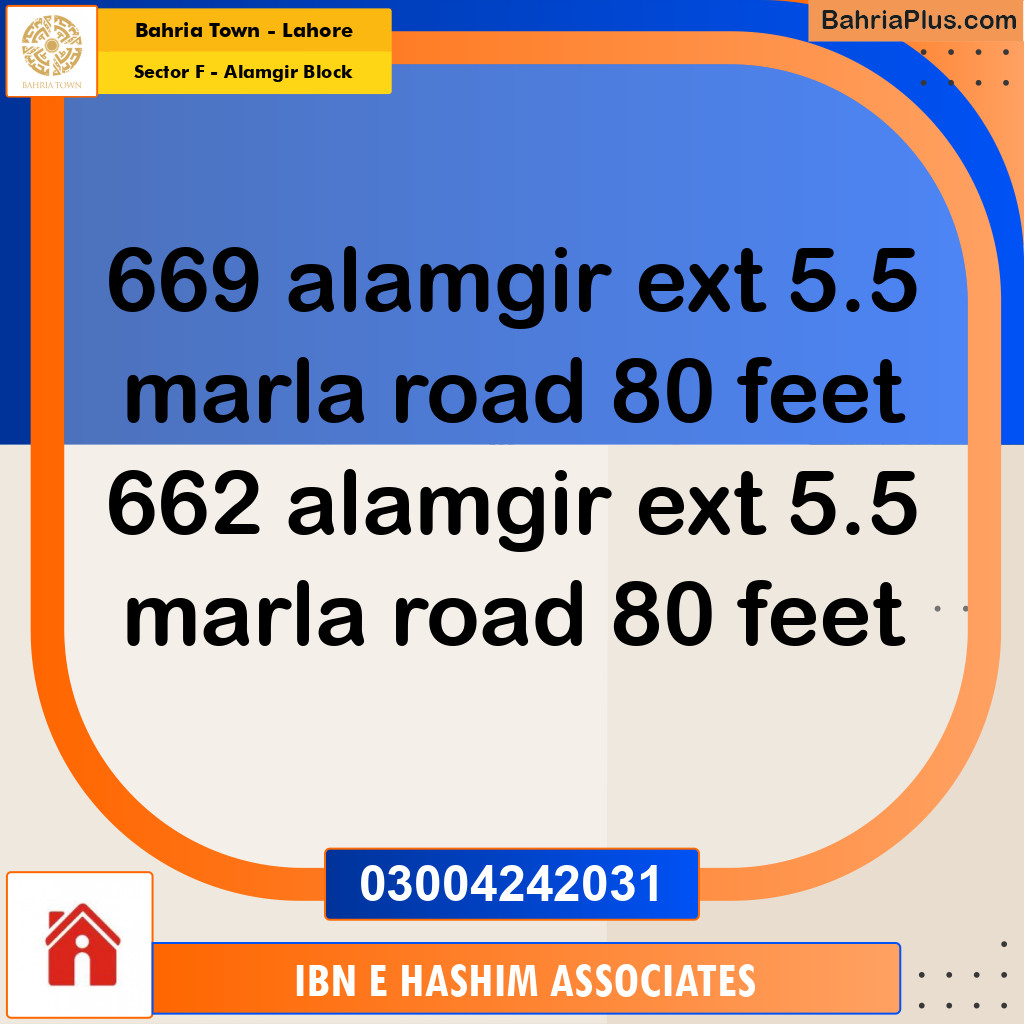 Residential Plot for Sale in Sector F - Alamgir Block -  Bahria Town, Lahore - (BP-171386)