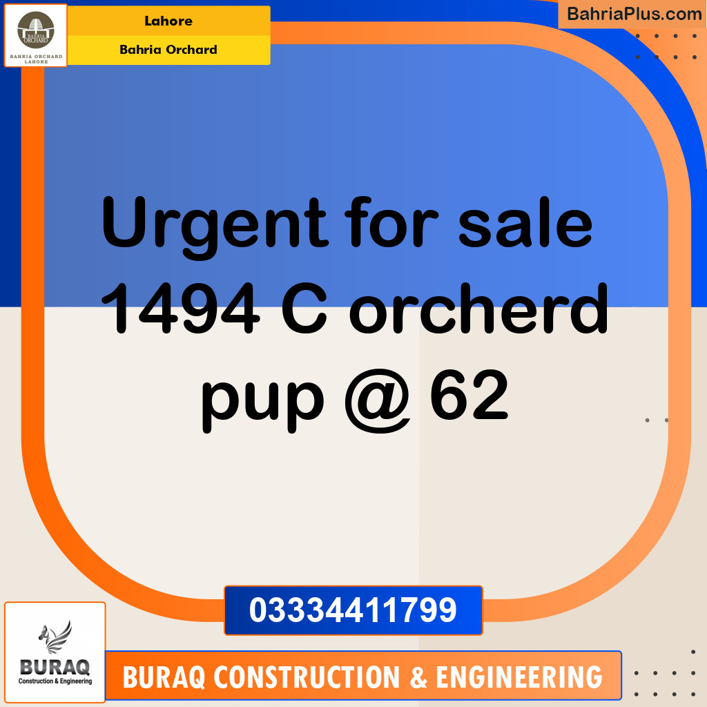 Residential Plot for Sale in Phase 2 - C Block -  Bahria Orchard, Lahore - (BP-171395)