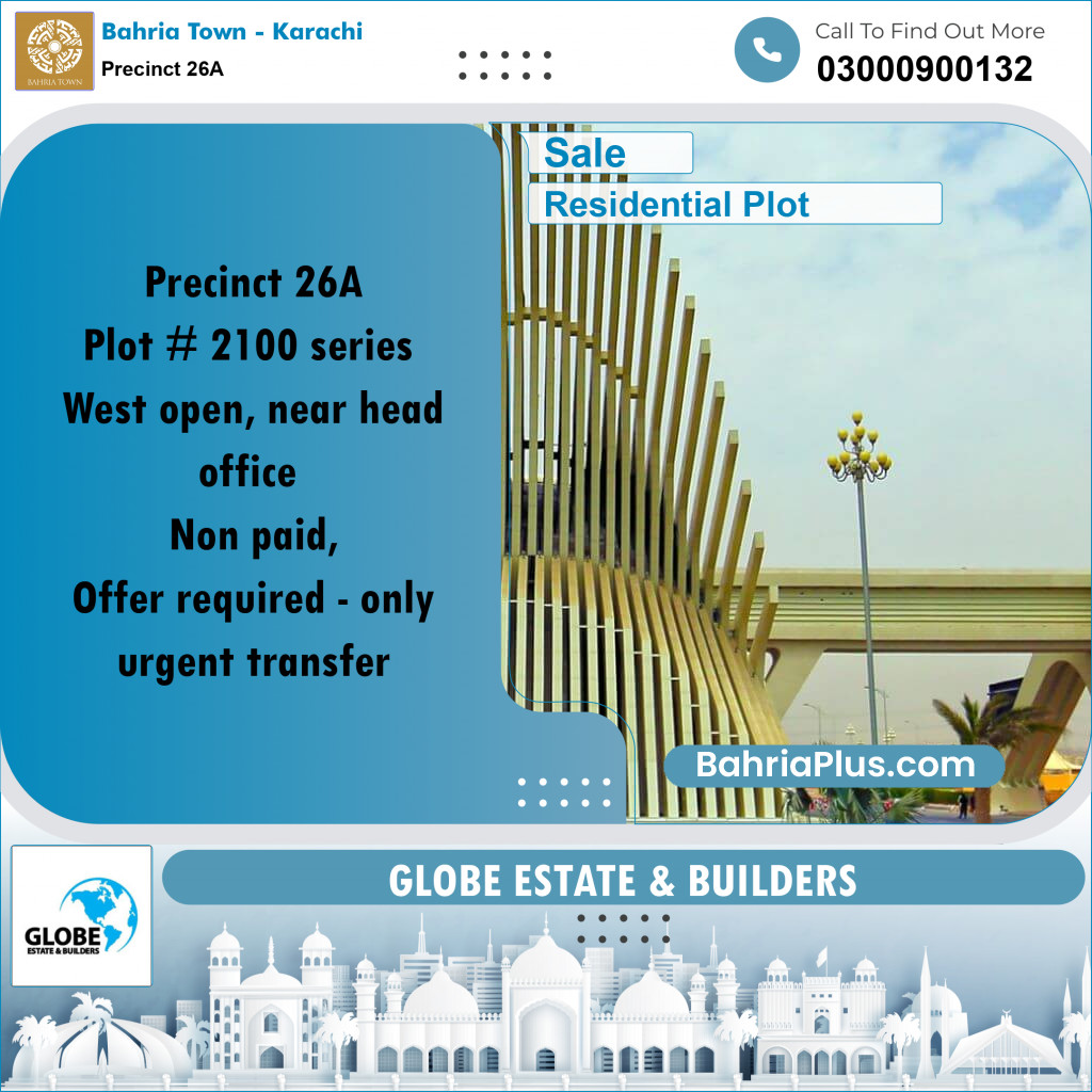 125 Sq. Yards Residential Plot for Sale in Precinct 26A -  Bahria Town, Karachi - (BP-171709)