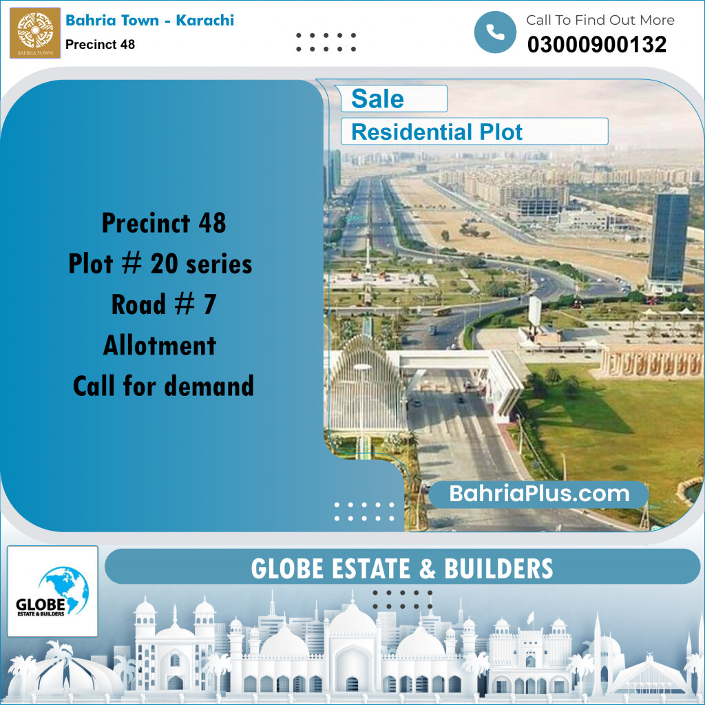 Residential Plot for Sale in Precinct 48 -  Bahria Town, Karachi - (BP-171723)