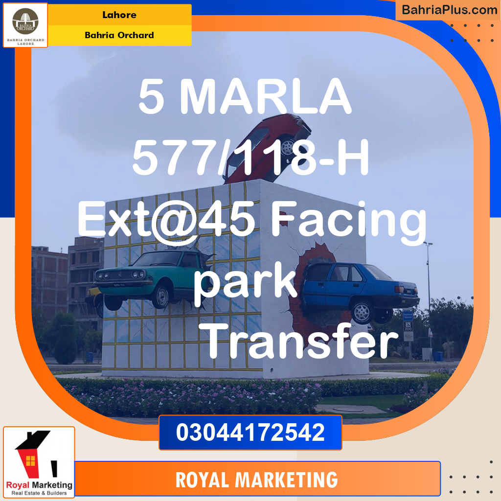 Residential Plot for Sale in Phase 2 - H Block -  Bahria Orchard, Lahore - (BP-171763)