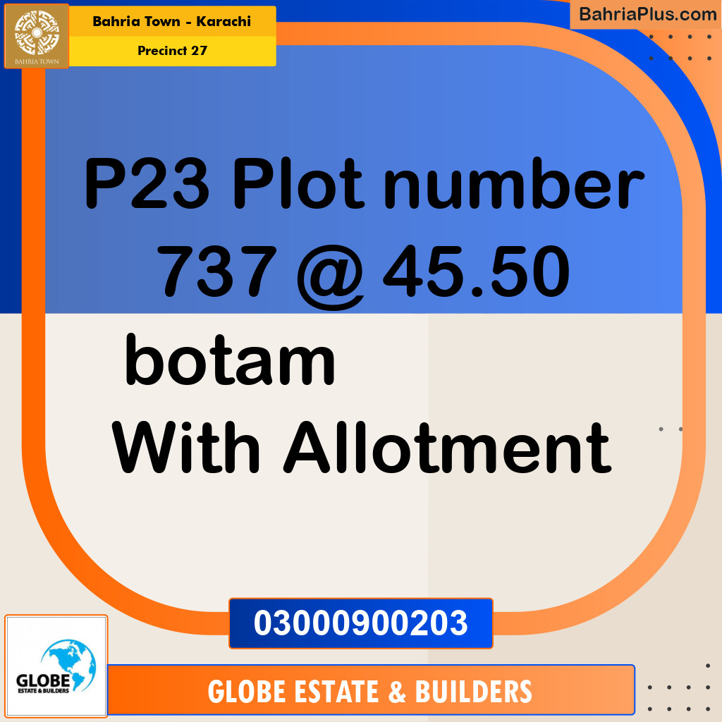 Residential Plot for Sale in Precinct 27 - Bahria Town, Karachi - (BP-171860)