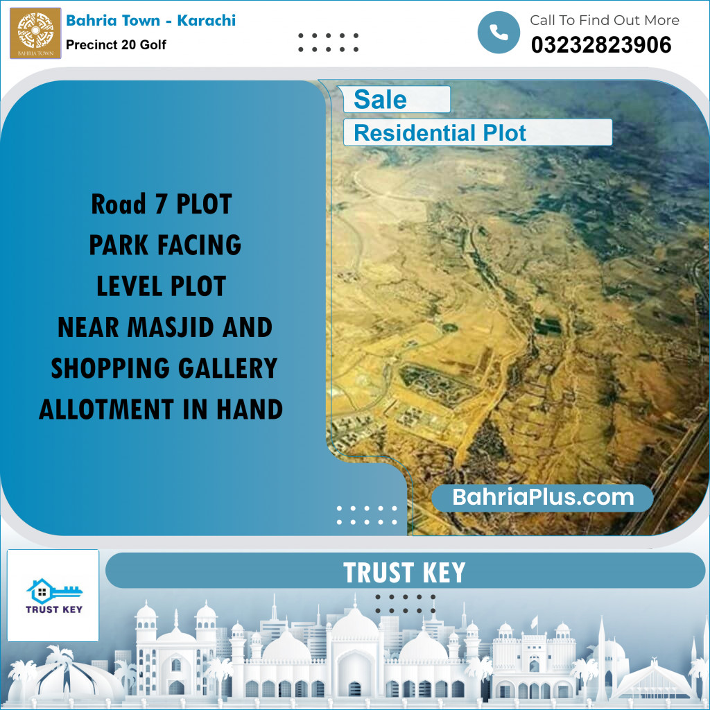 Residential Plot for Sale in Precinct 20 Golf -  Bahria Town, Karachi - (BP-172150)