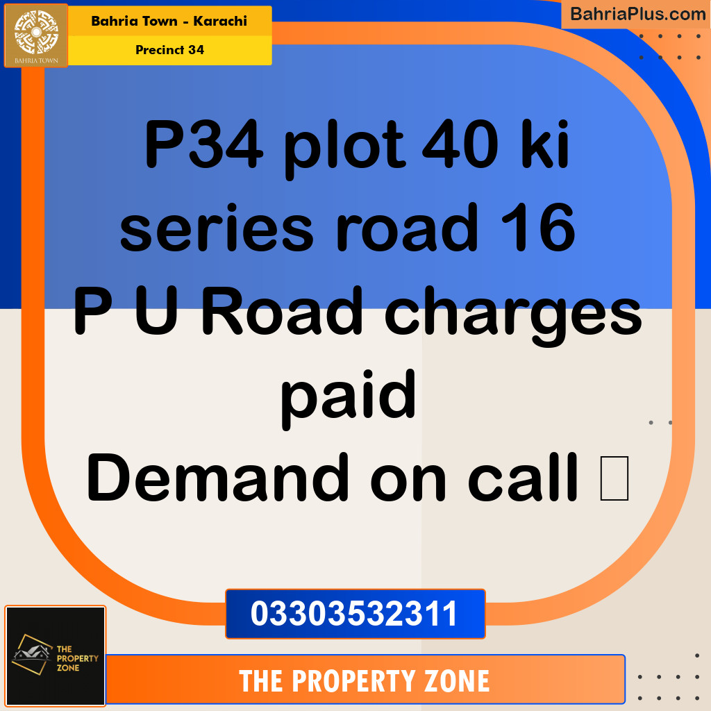 250 Sq. Yards Residential Plot for Sale in Precinct 34 -  Bahria Town, Karachi - (BP-172192)