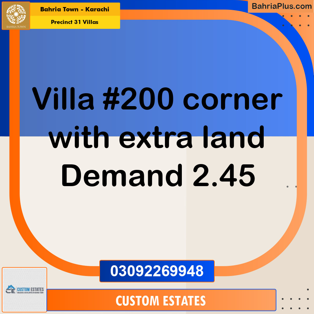 Residential Plot for Sale in Precinct 31 Villas -  Bahria Town, Karachi - (BP-172385)