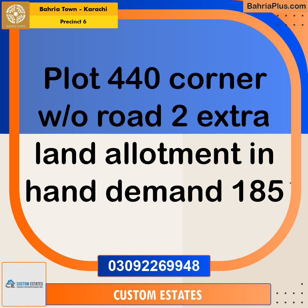 250 Sq. Yards Residential Plot for Sale in Precinct 6 -  Bahria Town, Karachi - (BP-172395)