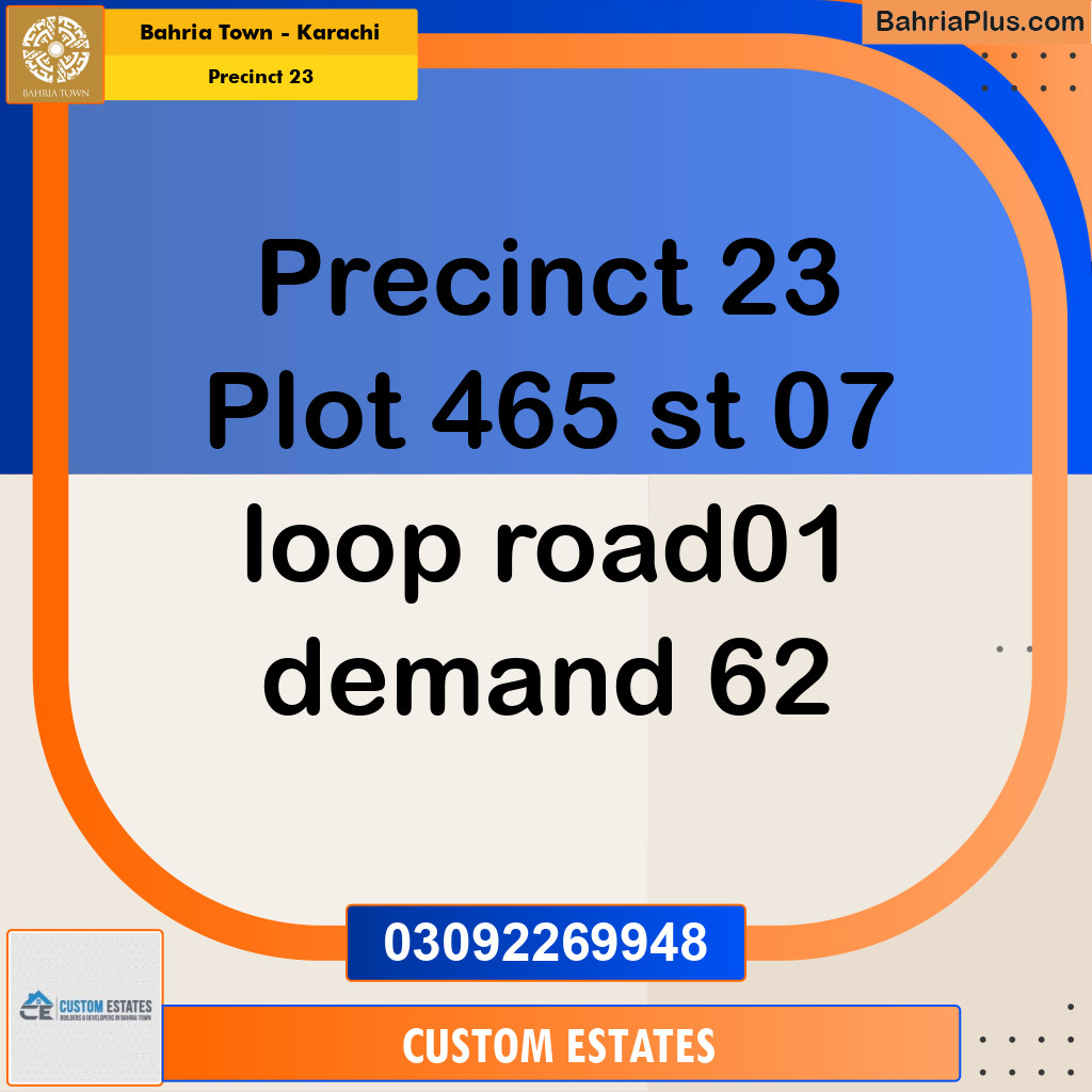 125 Sq. Yards Residential Plot for Sale in Precinct 23 -  Bahria Town, Karachi - (BP-172408)