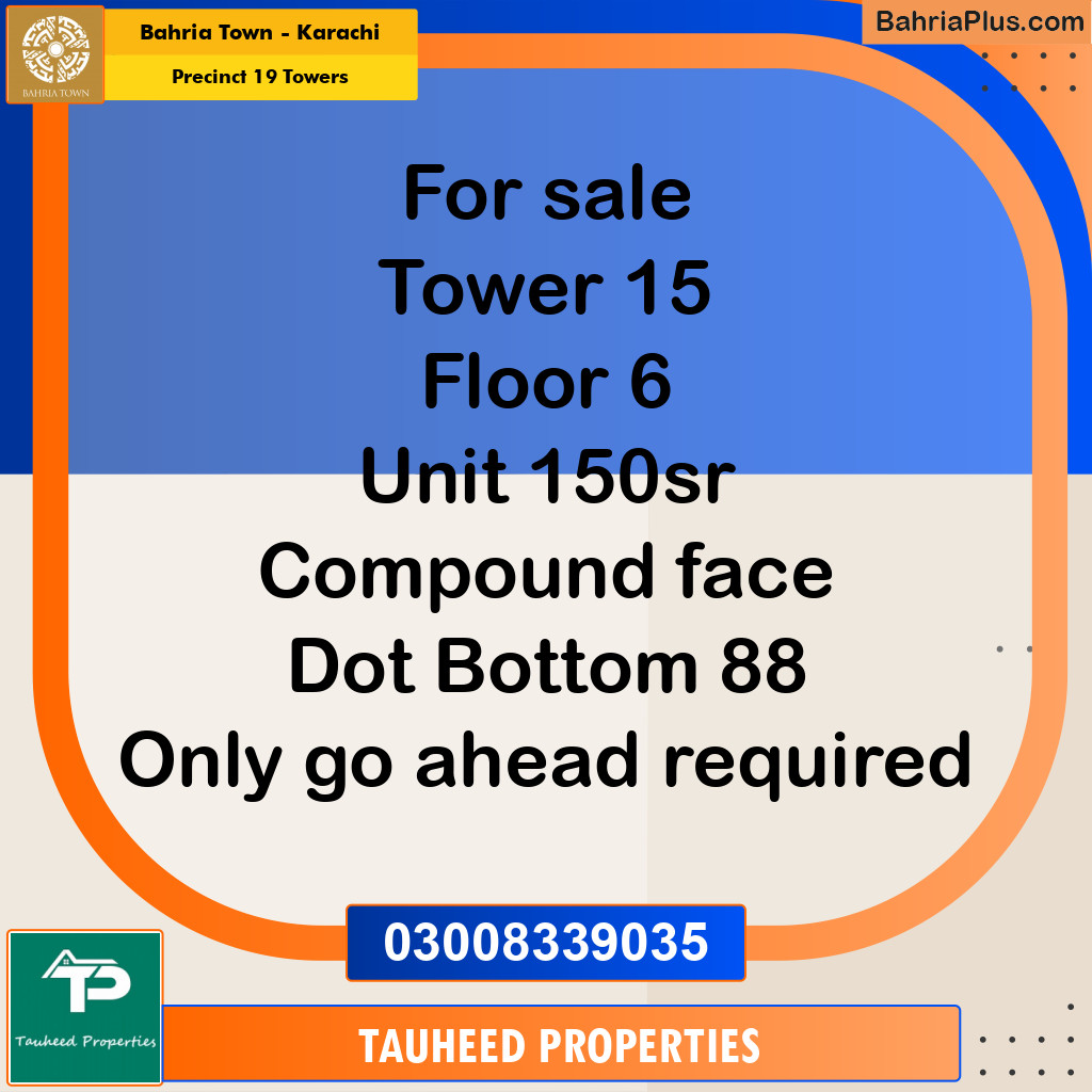 Residential Plot for Sale in Precinct 19 Towers -  Bahria Town, Karachi - (BP-172472)