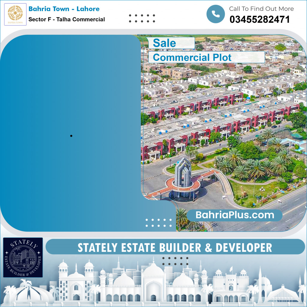 Commercial Plot for Sale in Sector F - Talha Commercial - Bahria Town, Lahore - (BP-172549)