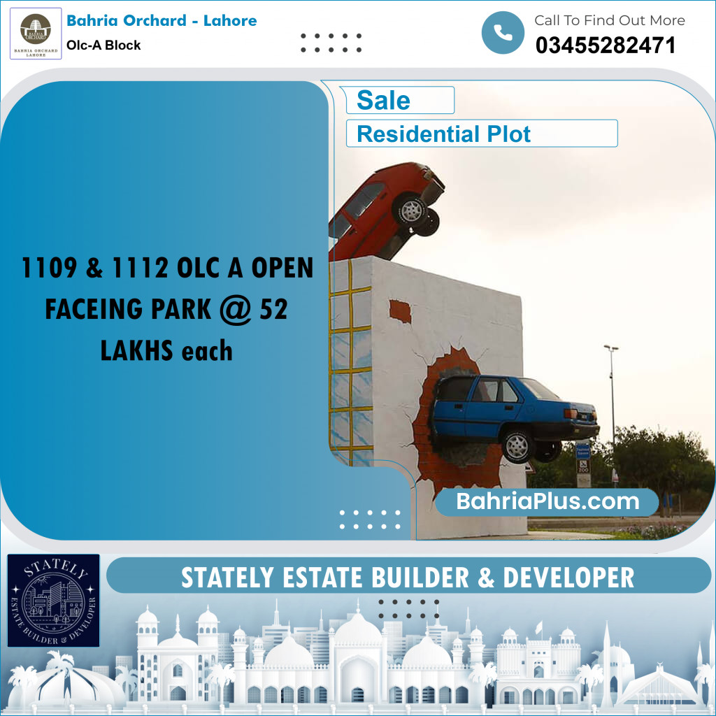 Residential Plot for Sale in OLC-A Block -  Bahria Orchard, Lahore - (BP-172599)