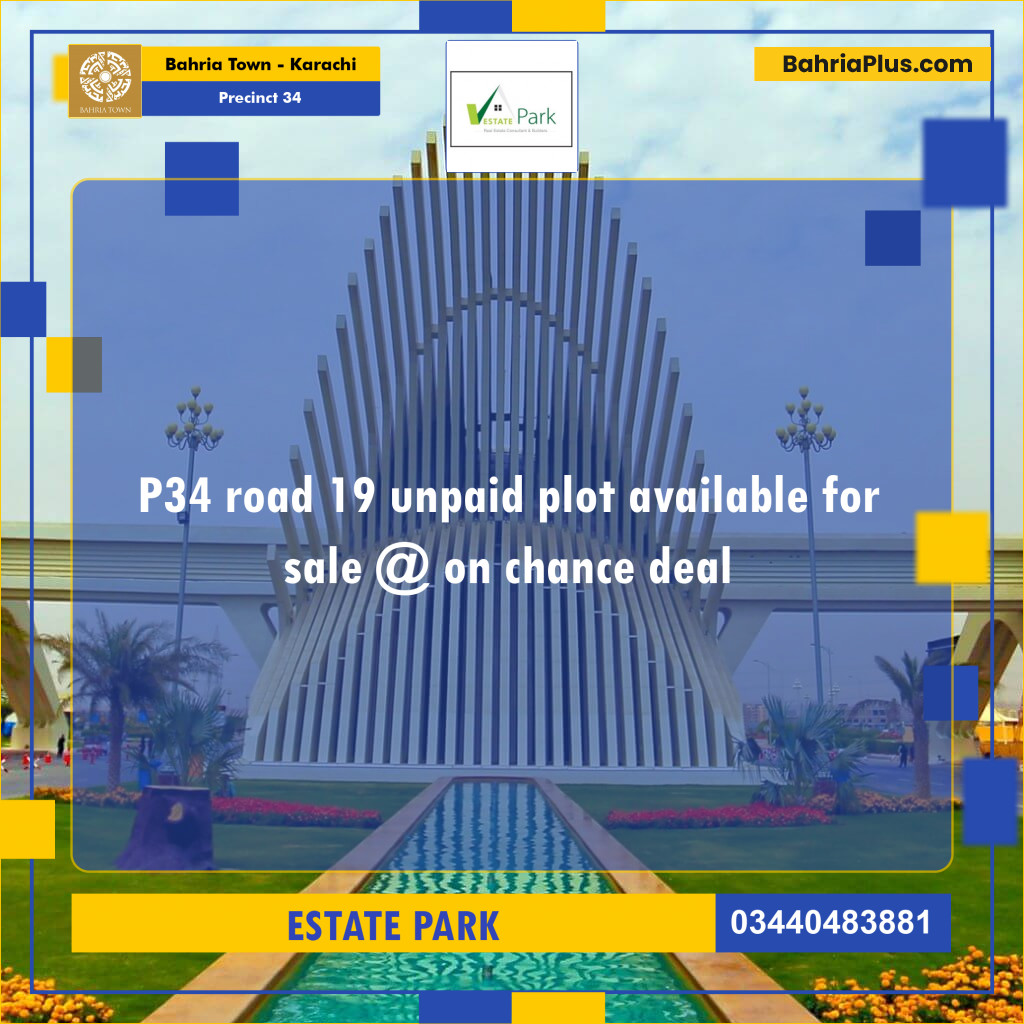 250 Sq. Yards Residential Plot for Sale in Precinct 34 -  Bahria Town, Karachi - (BP-172705)
