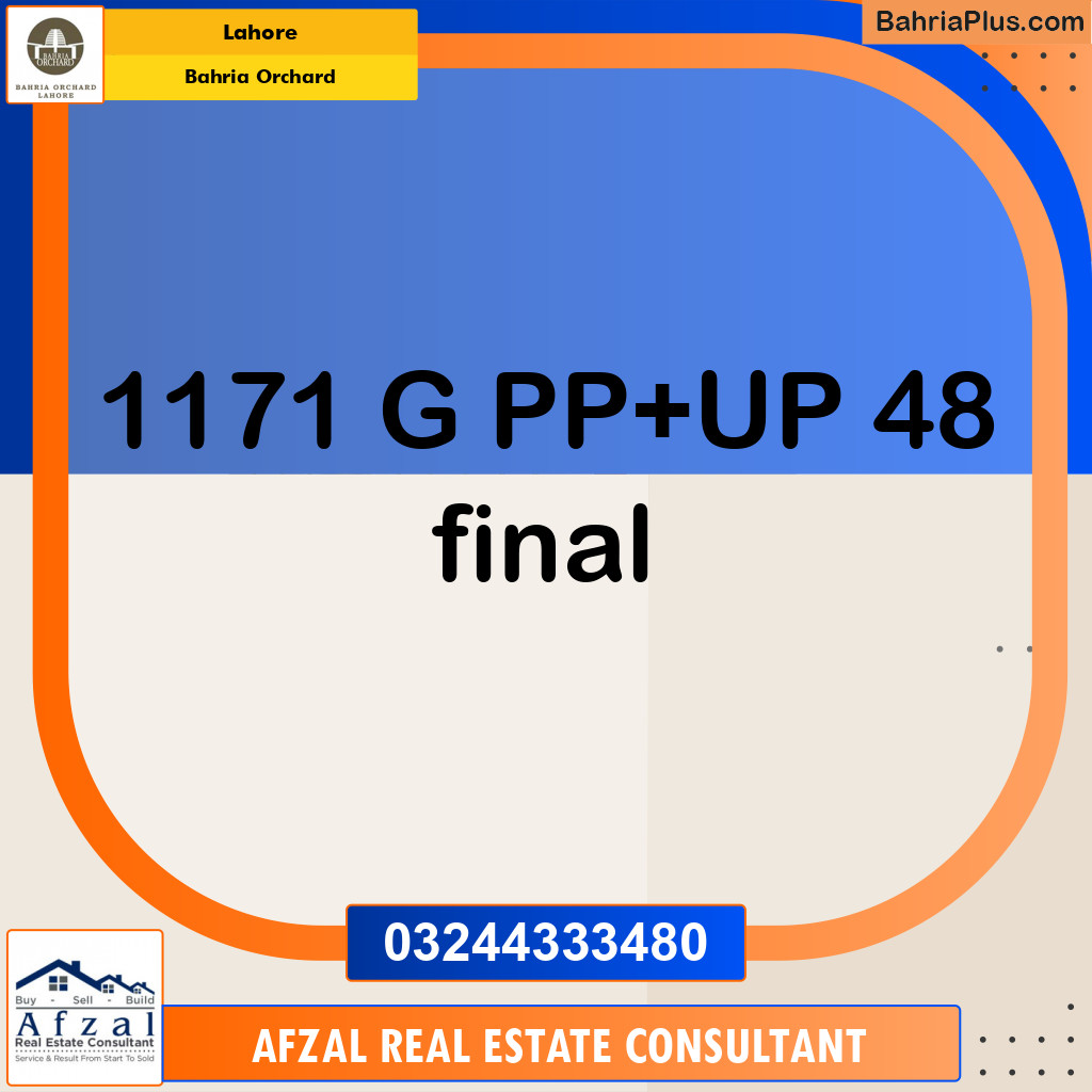 Residential Plot for Sale in Phase 2 - G Block -  Bahria Orchard, Lahore - (BP-172727)