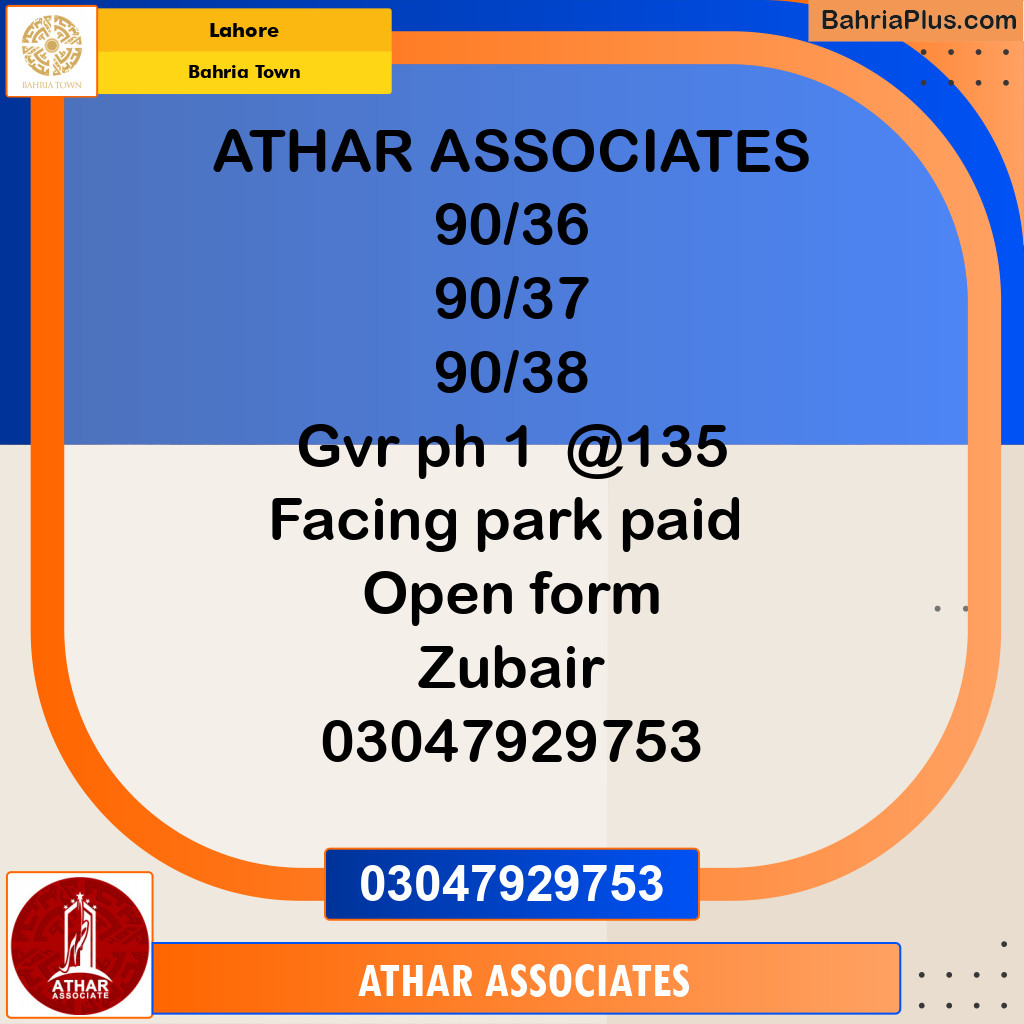 Residential Plot for Sale in Golf Phase 1 -  Bahria Town, Lahore - (BP-173273)