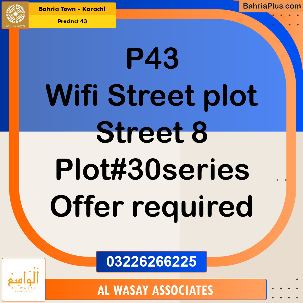 500 Sq. Yards Residential Plot for Sale in Precinct 43 -  Bahria Town, Karachi - (BP-173502)