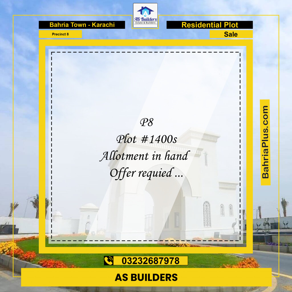 250 Sq. Yards Residential Plot for Sale in Precinct 8 -  Bahria Town, Karachi - (BP-173505)
