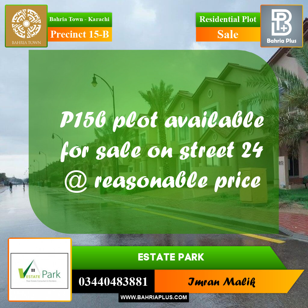 125 Sq. Yards Residential Plot for Sale in Precinct 15-B -  Bahria Town, Karachi - (BP-173507)