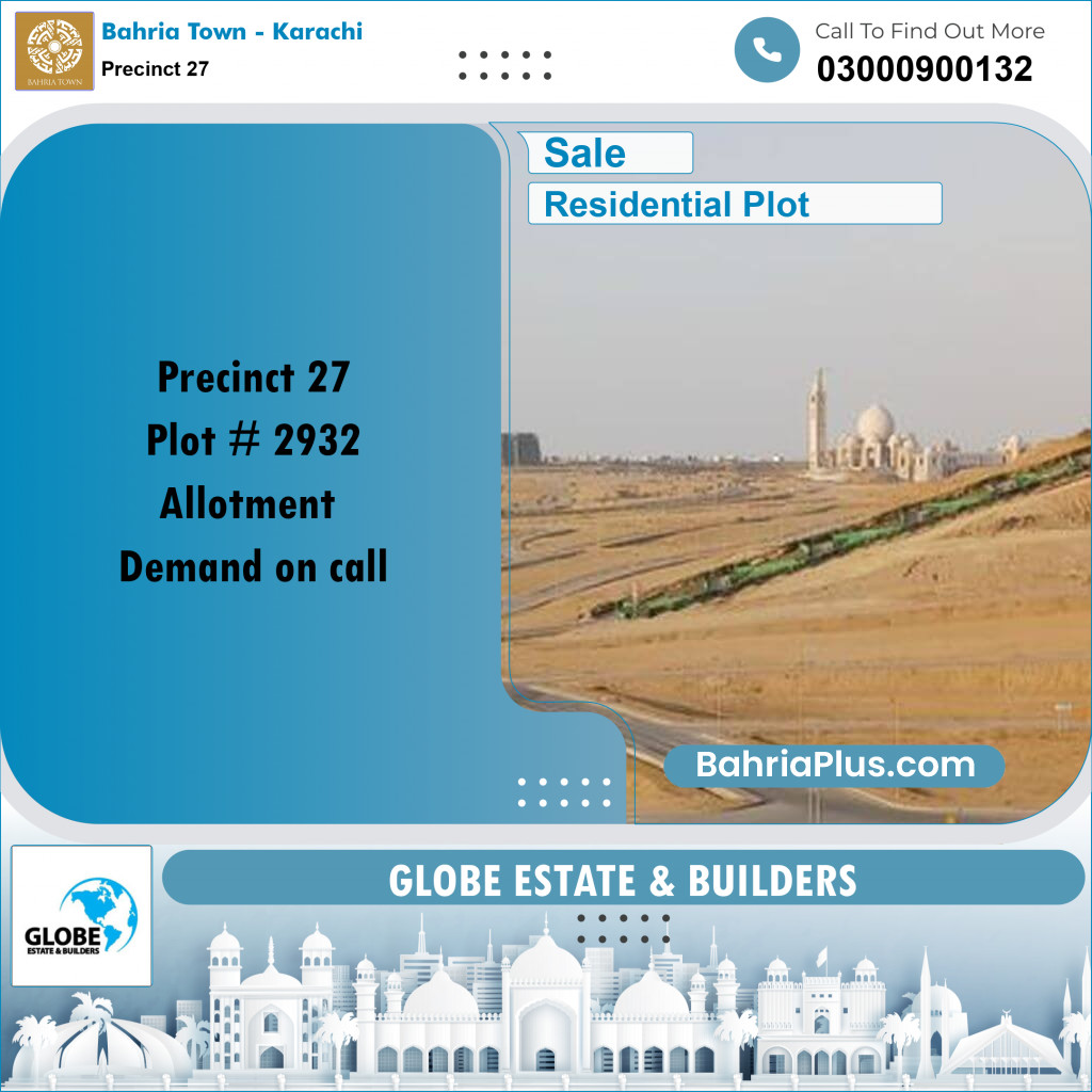 Residential Plot for Sale in Precinct 27 -  Bahria Town, Karachi - (BP-173518)