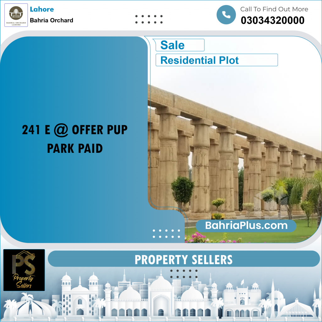Residential Plot for Sale in Phase 2 - E Block -  Bahria Orchard, Lahore - (BP-173562)